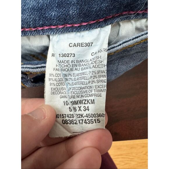 Wrangler Boot Cut Mid Rise Jeans Size 5/6x34 - Picture 6 of 8